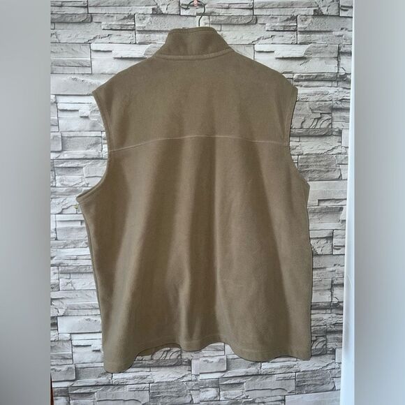 Outdoor Life || Mens 2XL Beige Full Zip Up Outdoor Hiking Fleece Sweater Vest - Picture 3 of 9